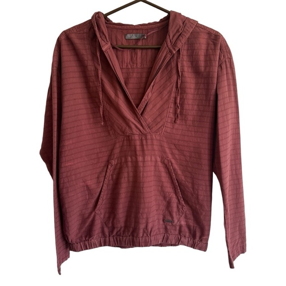 PrAna Farin Pullover, Red, Size S - Picture 3 of 10